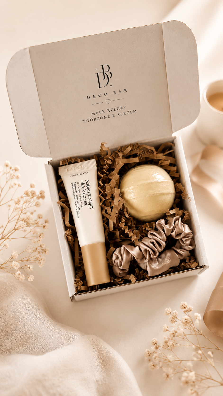 Beżowy MINI SELF CARE BOX